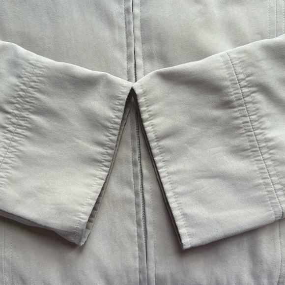 London Fog Light Tan Beige Zippered Jacket with Floral Lining Women’s XL - Picture 13 of 13